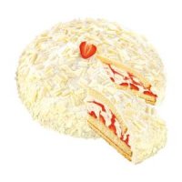 Panna cotta jahodový dort - kopule 1.500 g